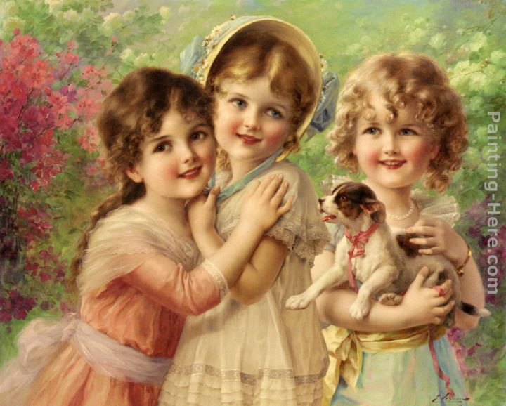 Best of Friends painting - Emile Vernon Best of Friends art painting